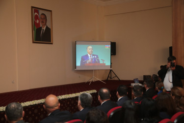 Salyanda Azərbaycan xalqının Ümummilli Lideri Heydər Əliyevin anadan olmasının 103-cü ildönümü münasibətilə tədbir keçirilib.