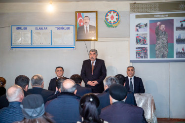 Salyanda səyyar qəbul Gəncəli  kəndində keçirildi.