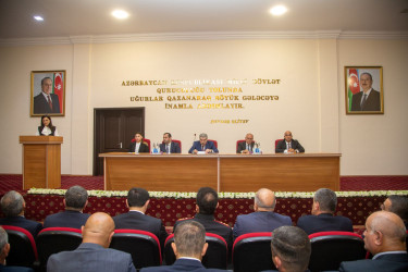 Azərbaycan Respublikasının Prezidenti İlham Əliyevin Yeni Azərbaycan Partiyasının VIII Qurultayındakı nitqindən irəli gələn vəzifələrə dair müşavirə keçirilib.