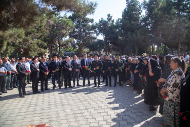 Salyanda 27 Sentyabr – Anım Günü münasibətilə  şəhidlərin xatirəsi anıldı.