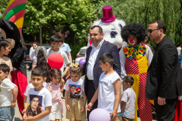 “1 iyun-Uşaqların Beynəlxalq Müdafiəsi Günü” münasibəti ilə “Hacıoğlu” ictimai iaşə obyektində şəhid övladları üçün bayram şənliyi keçirilmişdir.