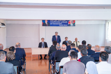 Salyanda vətəndaşlarla növbəti səyyar görüş  şəhər 7 saylı məktəb-liseydə keçirildi.