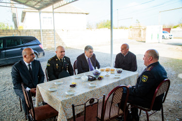 8 Noyabr – şanlı Zəfər Gününün beşinci ildönümü ərəfəsində  şəhid ailələri ziyarət edilib.