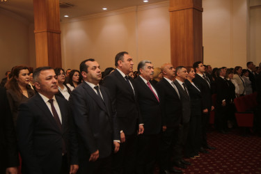 Salyanda Azərbaycan xalqının Ümummilli Lideri Heydər Əliyevin anadan olmasının 103-cü ildönümü münasibətilə tədbir keçirilib.