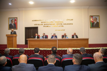 Azərbaycan Respublikasının Prezidenti İlham Əliyevin Yeni Azərbaycan Partiyasının VIII Qurultayındakı nitqindən irəli gələn vəzifələrə dair müşavirə keçirilib.
