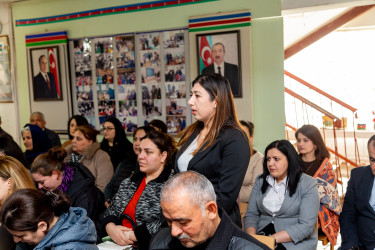 İcra başçısı Rüstəm Xəlilov Marışlı kəndində səyyar görüş keçirdi.