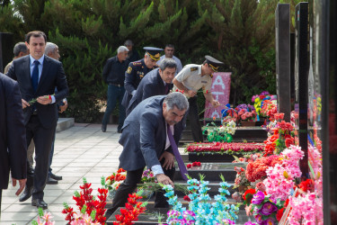 Antiterror əməliyyatı nəticəsində şəhid olan Sadıqov Neman Bəhrəm oğlunun və Xanəliyev İsmayıl Ziyad oğlunun il mərasimləri keçirildi.