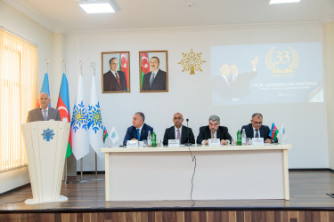 Salyanda Yeni Azərbaycan Partiyasının yaradılmasının 33-cü ildönümü münasibətilə konfrans keçirilib.