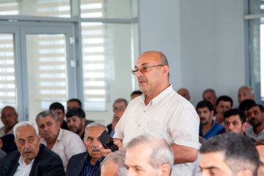 Salyanda Qızılağac kəndinin sakinləri ilə görüş.