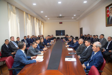 Kənd təsərrüfatına dair statistik məlumatların Dövlət Statistika Komitəsinin elektron informasiya sisteminə daxil edilməsinin təmin olunması məqsədilə görüş keçirilmişdir.