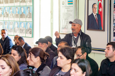 RİH başçısı Marışlı kəndində əhali ilə növbəti  səyyar qəbul keçirmişdir.