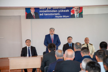 Salyanda vətəndaşlarla növbəti səyyar görüş  şəhər 7 saylı məktəb-liseydə keçirildi.