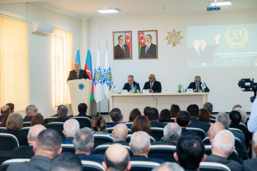 Salyanda Yeni Azərbaycan Partiyasının yaradılmasının 33-cü ildönümü münasibətilə konfrans keçirilib.