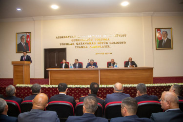 Azərbaycan Respublikasının Prezidenti İlham Əliyevin Yeni Azərbaycan Partiyasının VIII Qurultayındakı nitqindən irəli gələn vəzifələrə dair müşavirə keçirilib.