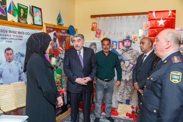 8 Noyabr – şanlı Zəfər Gününün beşinci ildönümü ərəfəsində  şəhid ailələri ziyarət edilib.