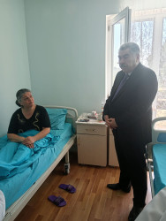 15 sentyabr 2026 cı il tarixində Rüstəm Xəlilov xəstəxanada müalicə alan şəhid anasını ziyarət edib.