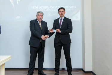 Salyanda Yeni Azərbaycan Partiyasının yaradılmasının 33-cü ildönümü münasibətilə konfrans keçirilib.