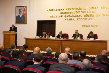 Salyan Rayon İcra Hakimiyyəti başçısının 2025-ci ilin sosial- iqtisadi inkişafının yekunlarına və 2026-cı ildə qarşıda duran vəzifələrə  həsr olunmuş hesabat yığıncağı keçirilib.