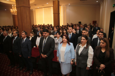 Salyanda Azərbaycan xalqının Ümummilli Lideri Heydər Əliyevin anadan olmasının 103-cü ildönümü münasibətilə tədbir keçirilib.