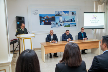 “27 sentyabr - Anım Günü”nün beşinci ildönümü ilə əlaqədar “Şəhidlik Zirvəsi: Milli Kimlik və Tarixi Yaddaş” mövzusunda tədbir keçirilib.