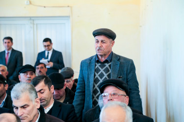 Rüstəm Xəlilov Quyçu kənd sakinləri ilə görüşdü.