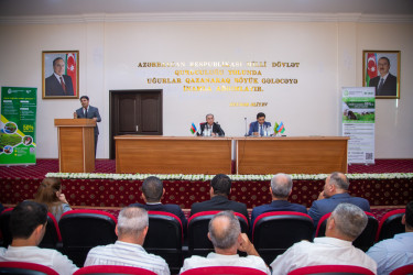 “Dayanıqlı fermer fəaliyyəti üçün aqrar sığorta” mövzusunda fermerlərlə görüş keçirilmişdir.