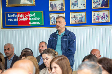 Salyanda Çuxanlı kəndinin  sakinləri ilə görüş.