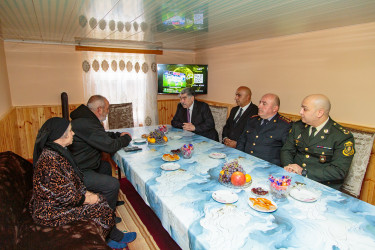 RİH başçısı tərəfindən 8 Noyabr – şanlı Zəfər Gününün beşinci ildönümü ərəfəsində şəhid ailələrinin ziyarəti davam etdirilir.