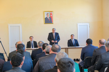 Rüstəm Xəlilov Quyçu kənd sakinləri ilə görüşdü.